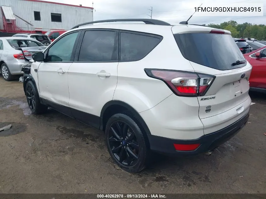 2017 Ford Escape Se VIN: 1FMCU9GDXHUC84915 Lot: 40262978