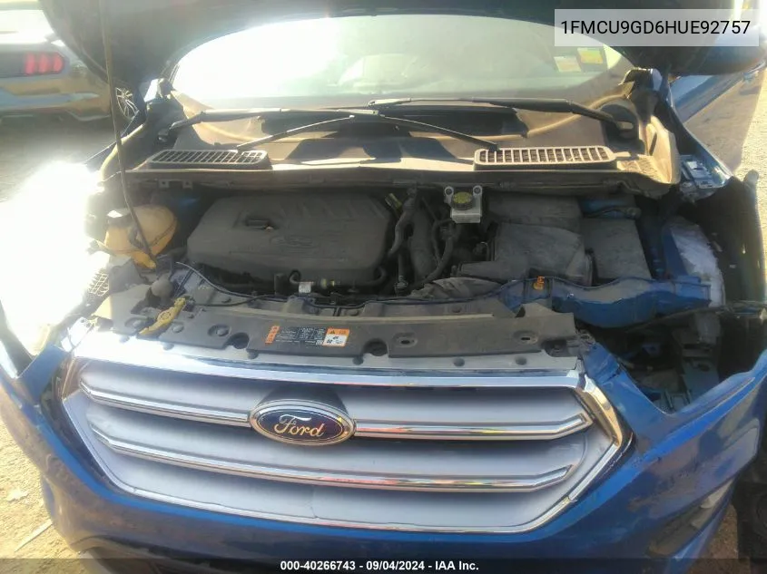 1FMCU9GD6HUE92757 2017 Ford Escape Se