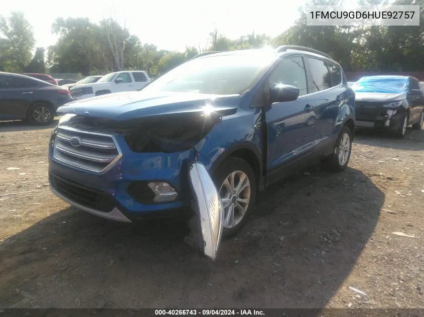 1FMCU9GD6HUE92757 2017 Ford Escape Se