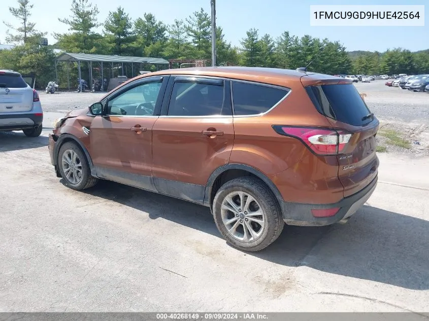 2017 Ford Escape Se VIN: 1FMCU9GD9HUE42564 Lot: 40268149