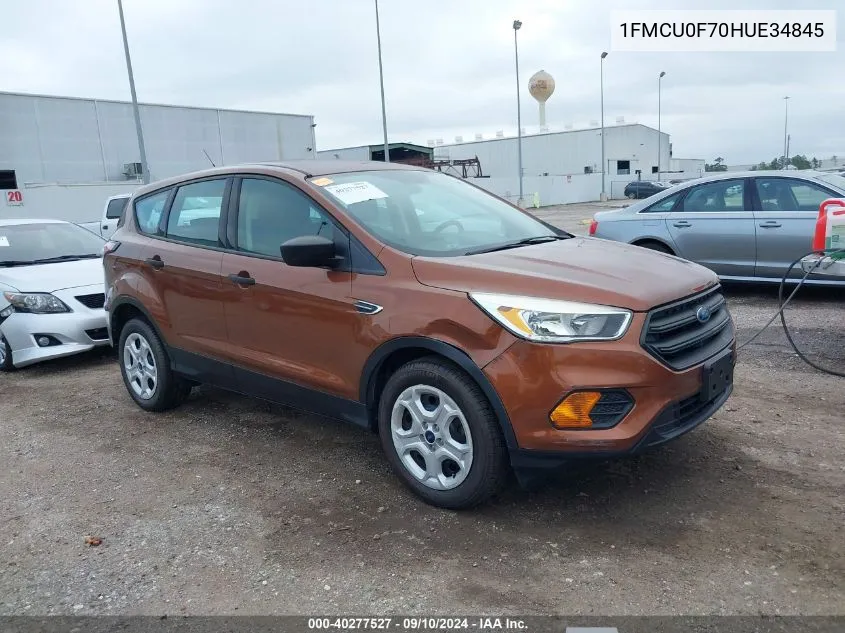 2017 Ford Escape S VIN: 1FMCU0F70HUE34845 Lot: 40277527