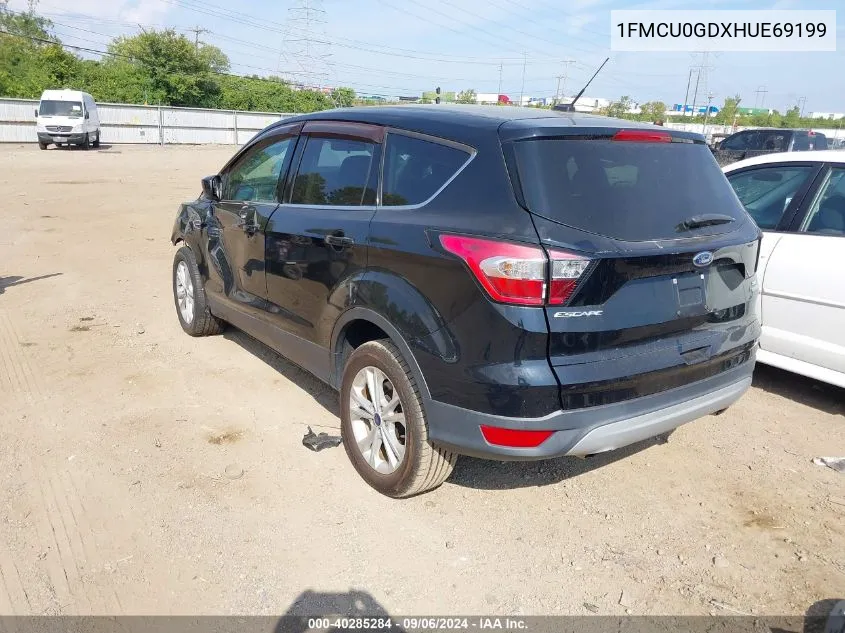 2017 Ford Escape Se VIN: 1FMCU0GDXHUE69199 Lot: 40285284