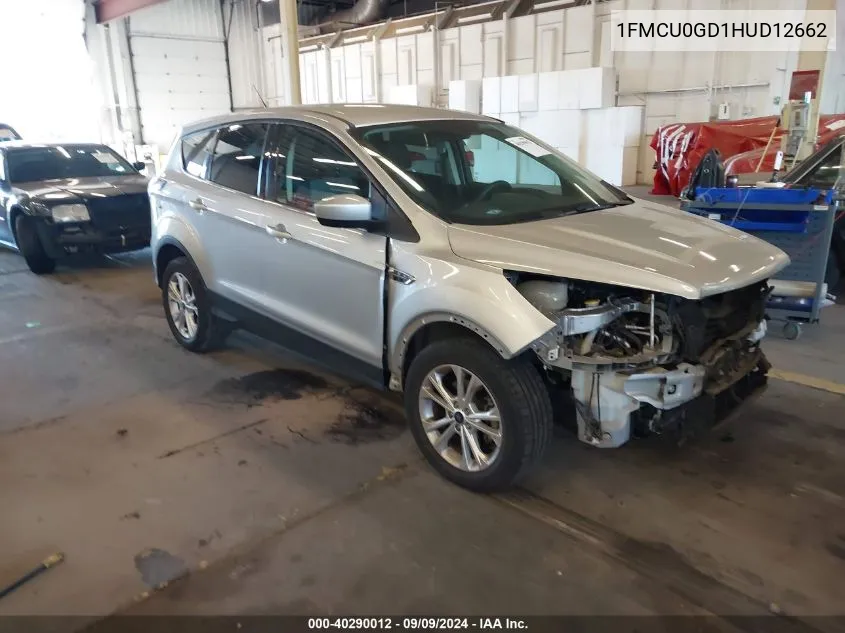 2017 Ford Escape Se VIN: 1FMCU0GD1HUD12662 Lot: 40290012