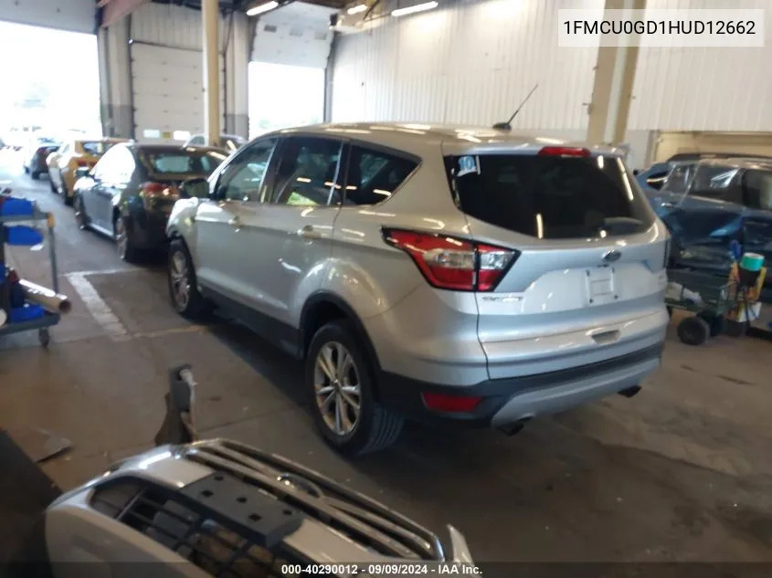 2017 Ford Escape Se VIN: 1FMCU0GD1HUD12662 Lot: 40290012