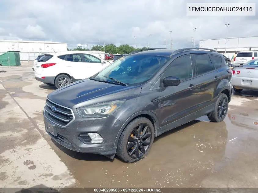 2017 Ford Escape Se VIN: 1FMCU0GD6HUC24416 Lot: 40290583