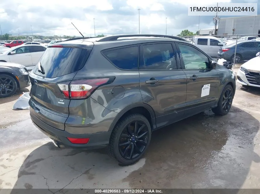 2017 Ford Escape Se VIN: 1FMCU0GD6HUC24416 Lot: 40290583