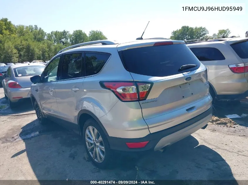 2017 Ford Escape Titanium VIN: 1FMCU9J96HUD95949 Lot: 40291474