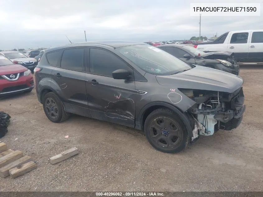 2017 Ford Escape S VIN: 1FMCU0F72HUE71590 Lot: 40296062