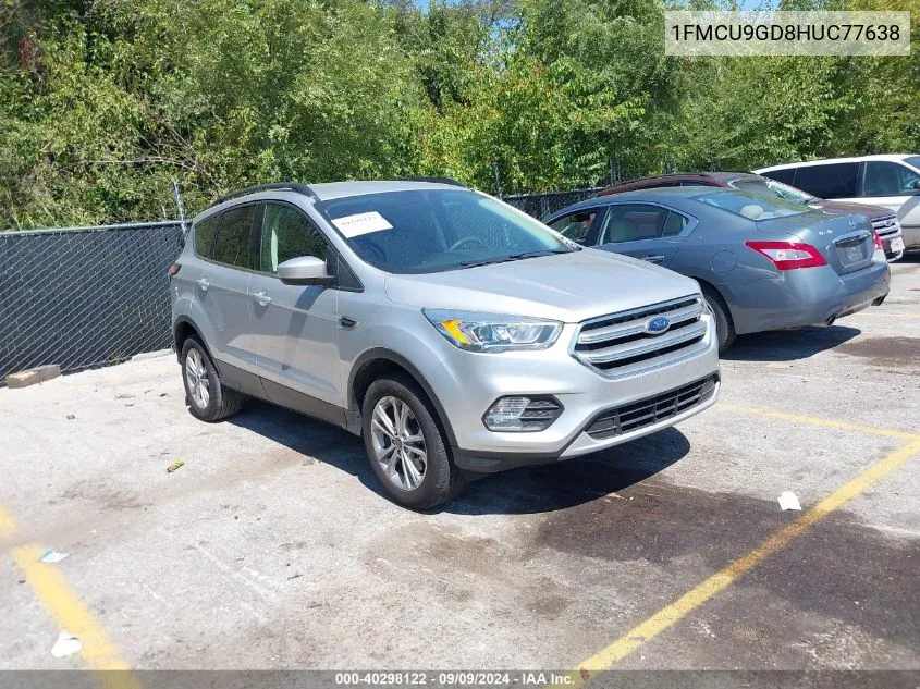 2017 Ford Escape Se VIN: 1FMCU9GD8HUC77638 Lot: 40298122