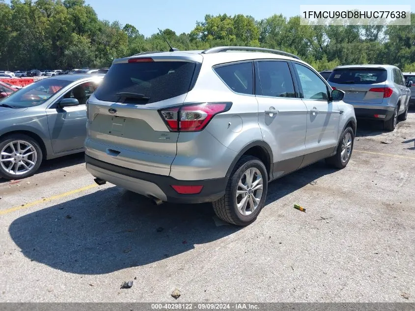 2017 Ford Escape Se VIN: 1FMCU9GD8HUC77638 Lot: 40298122