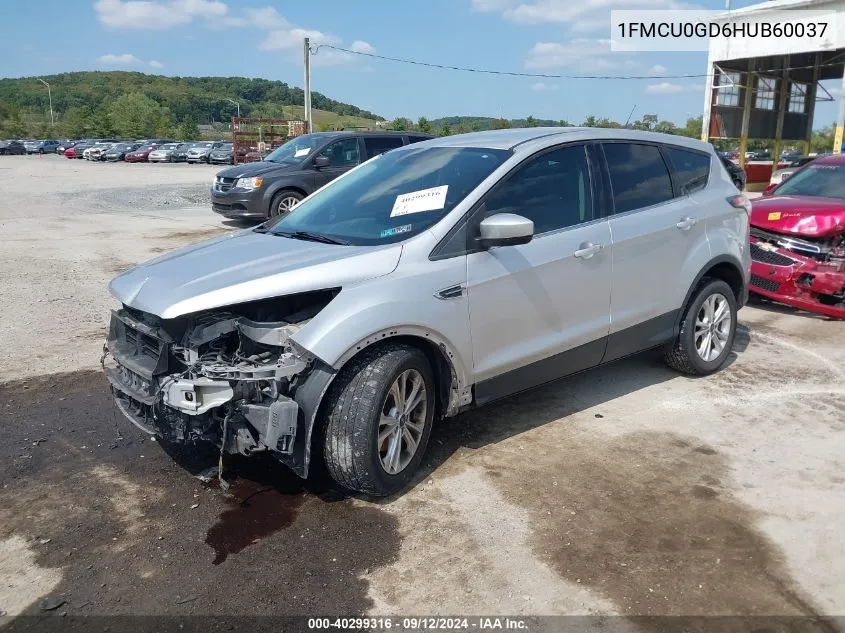 2017 Ford Escape Se VIN: 1FMCU0GD6HUB60037 Lot: 40299316