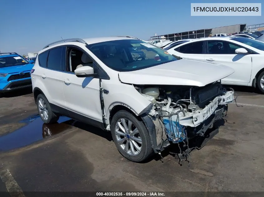 1FMCU0JDXHUC20443 2017 Ford Escape Titanium