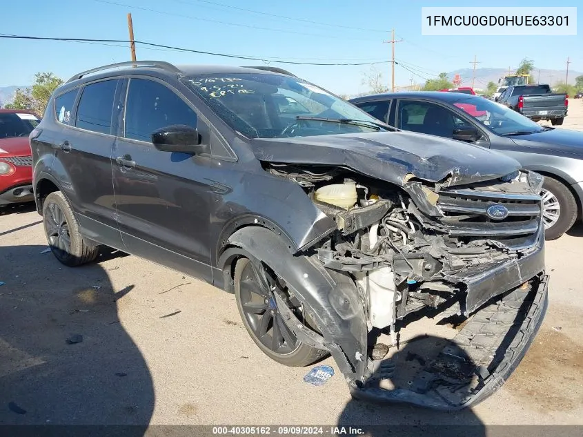 2017 Ford Escape Se VIN: 1FMCU0GD0HUE63301 Lot: 40305162