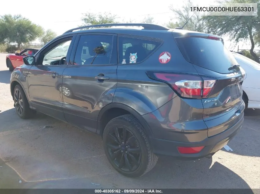 1FMCU0GD0HUE63301 2017 Ford Escape Se