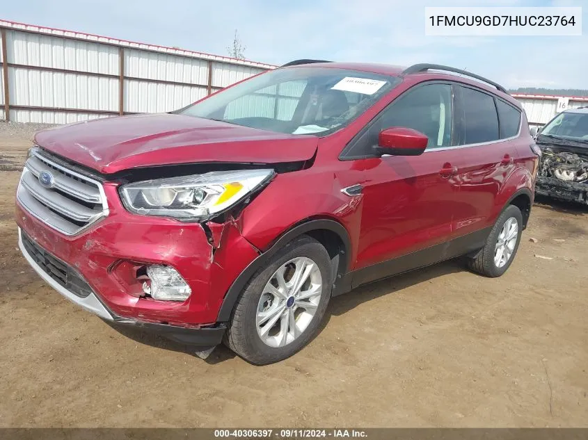 2017 Ford Escape Se VIN: 1FMCU9GD7HUC23764 Lot: 40306397