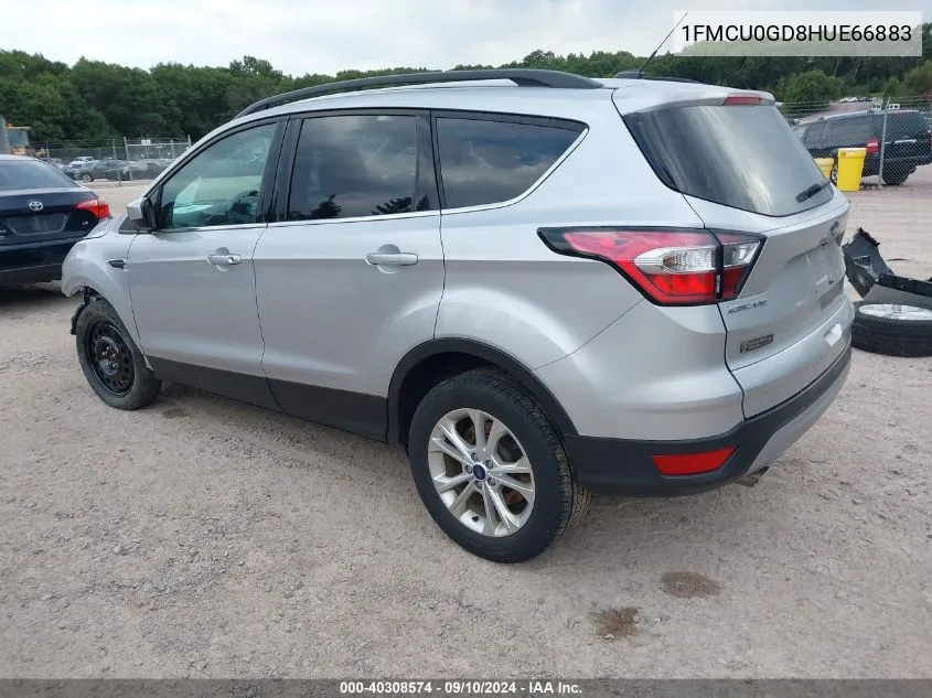 2017 Ford Escape Se VIN: 1FMCU0GD8HUE66883 Lot: 40308574