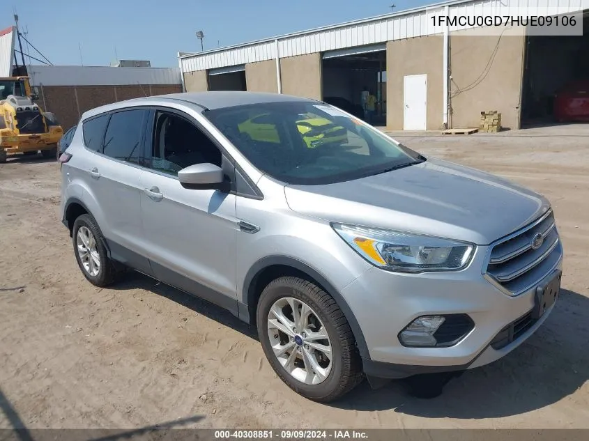 2017 Ford Escape Se VIN: 1FMCU0GD7HUE09106 Lot: 40308851