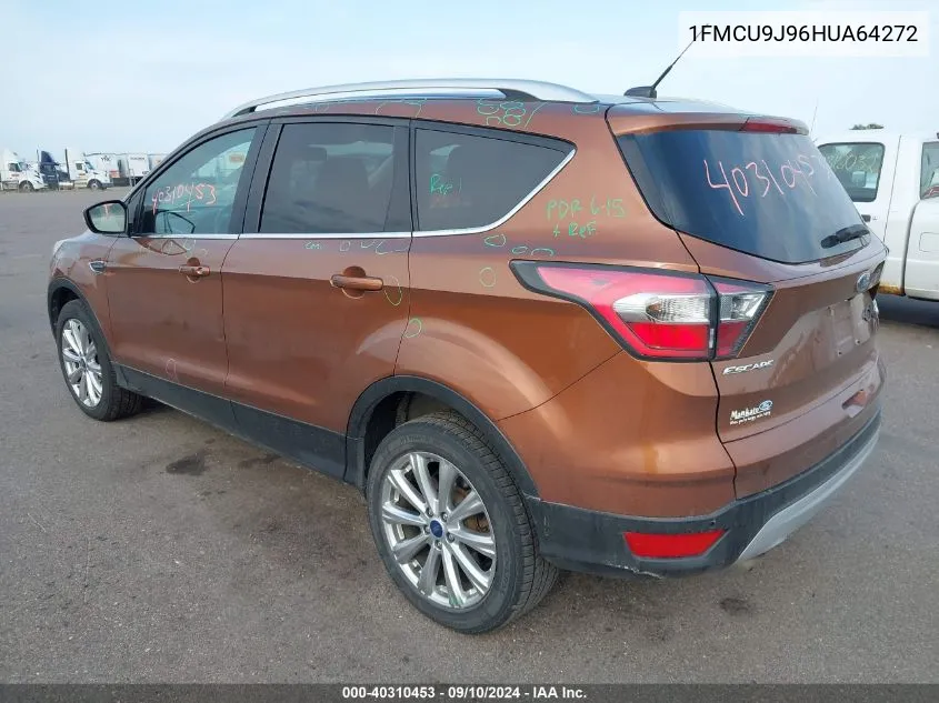 2017 Ford Escape Titanium VIN: 1FMCU9J96HUA64272 Lot: 40310453