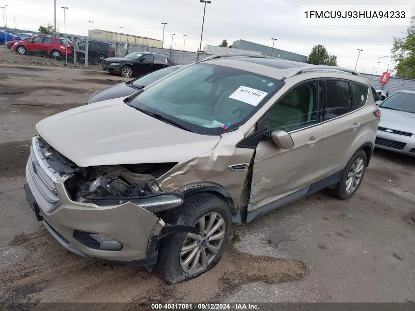 1FMCU9J93HUA94233 2017 Ford Escape Titanium