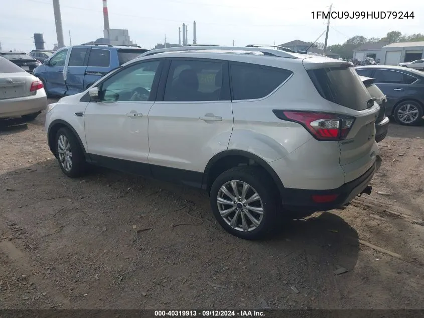 2017 Ford Escape Titanium VIN: 1FMCU9J99HUD79244 Lot: 40319913