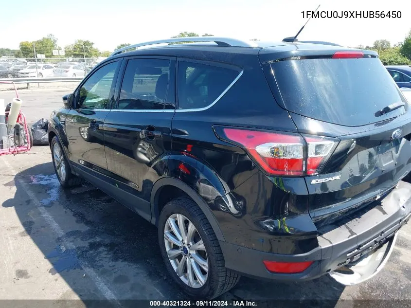 2017 Ford Escape Titanium VIN: 1FMCU0J9XHUB56450 Lot: 40321324