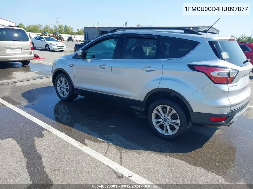 2017 Ford Escape Se VIN: 1FMCU0GD4HUB97877 Lot: 40323381