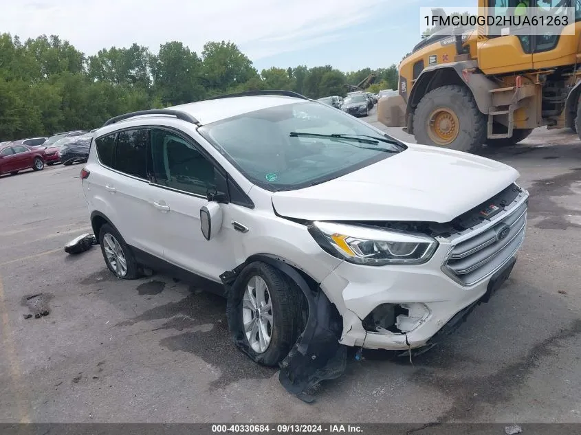 2017 Ford Escape Se VIN: 1FMCU0GD2HUA61263 Lot: 40330684