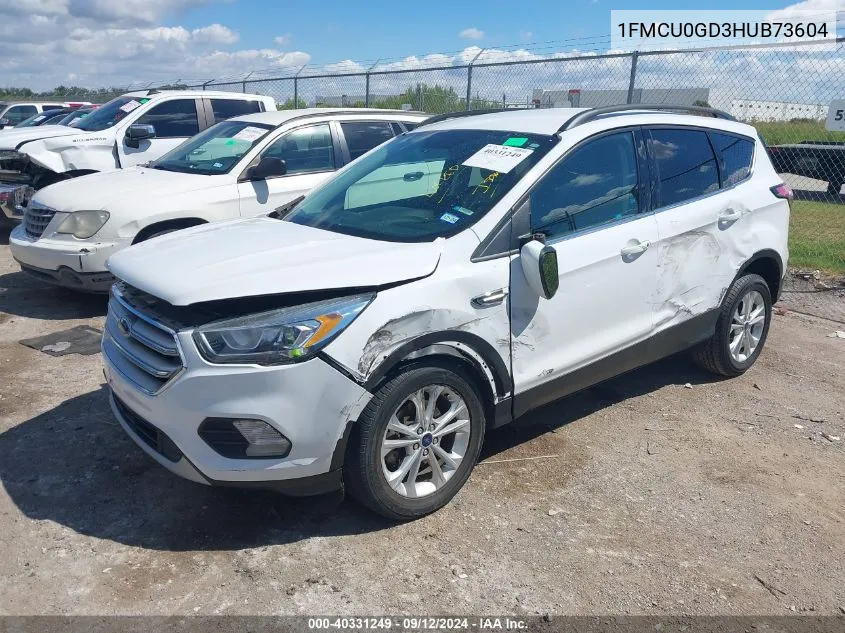 1FMCU0GD3HUB73604 2017 Ford Escape Se