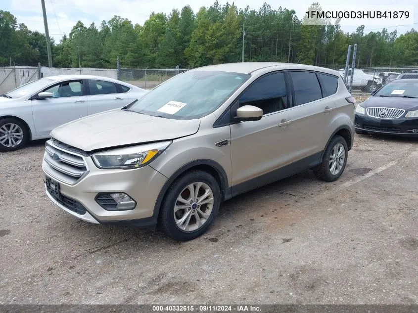 2017 Ford Escape Se VIN: 1FMCU0GD3HUB41879 Lot: 40332615