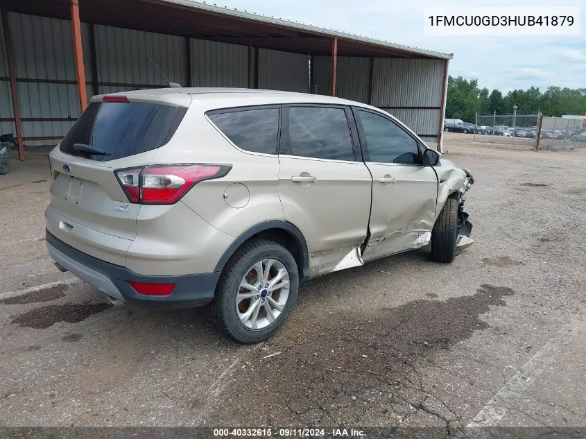 2017 Ford Escape Se VIN: 1FMCU0GD3HUB41879 Lot: 40332615