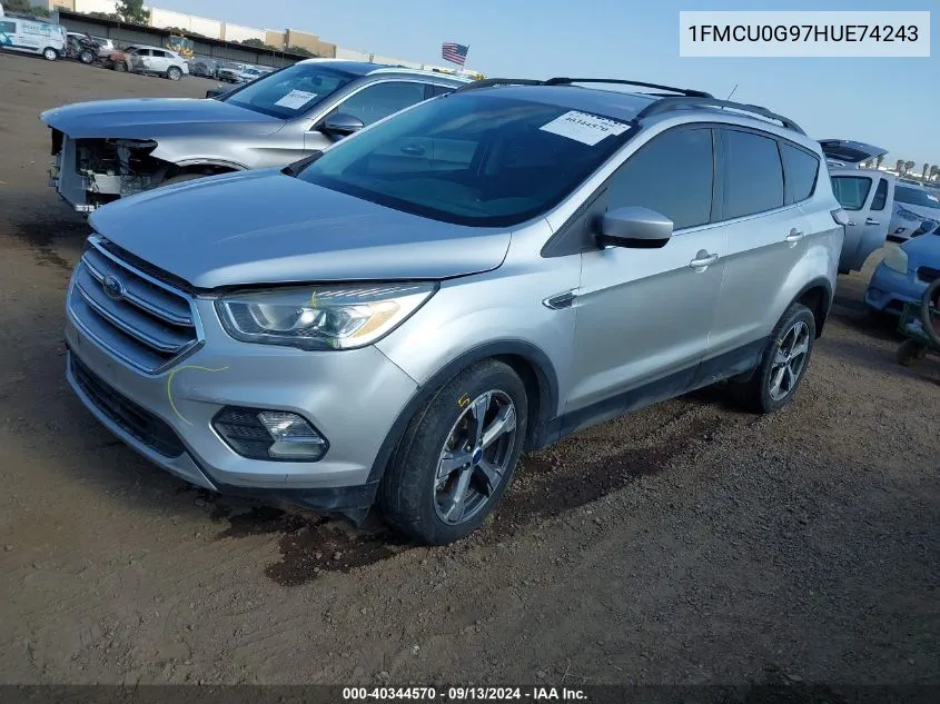 2017 Ford Escape Se VIN: 1FMCU0G97HUE74243 Lot: 40344570