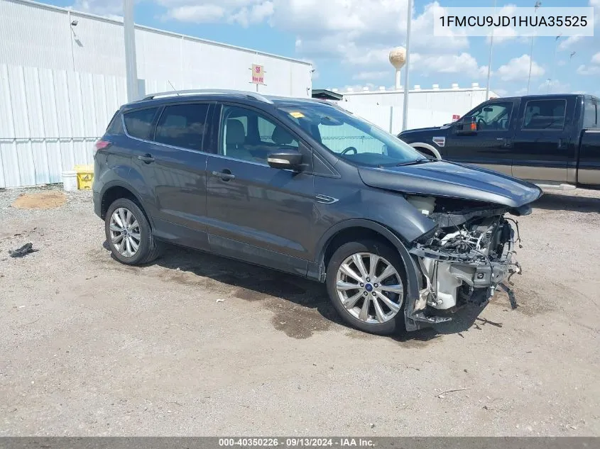 2017 Ford Escape Titanium VIN: 1FMCU9JD1HUA35525 Lot: 40350226