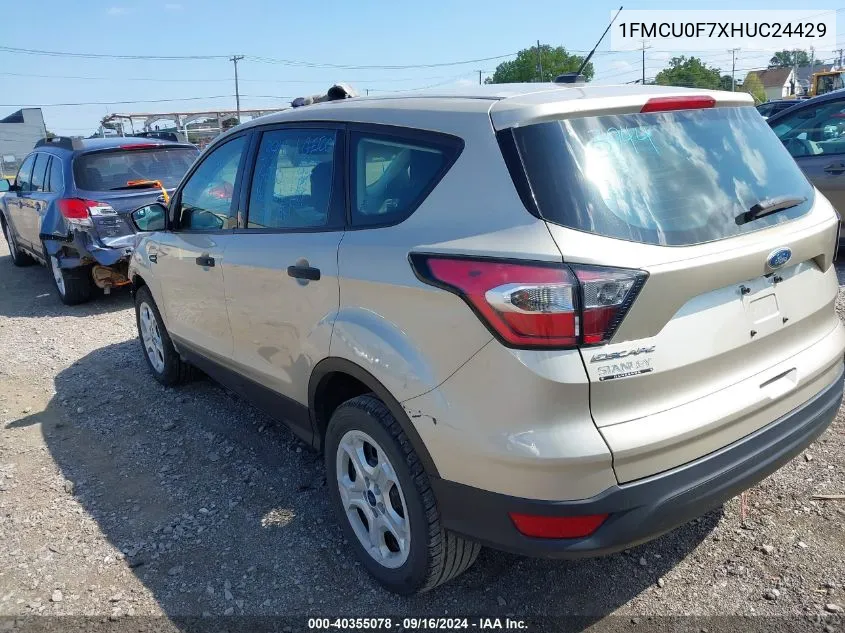 1FMCU0F7XHUC24429 2017 Ford Escape S