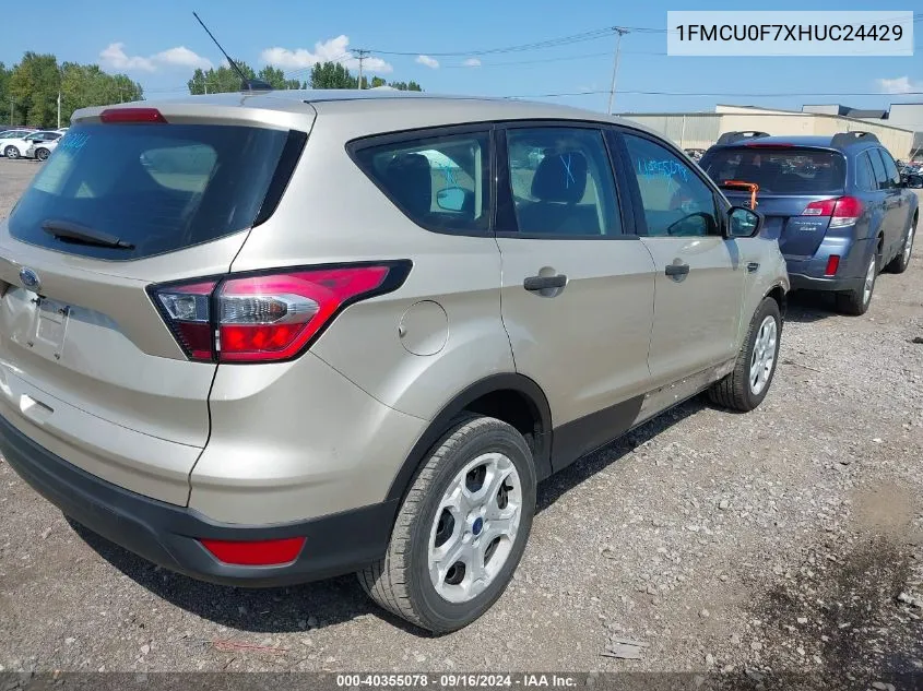 1FMCU0F7XHUC24429 2017 Ford Escape S