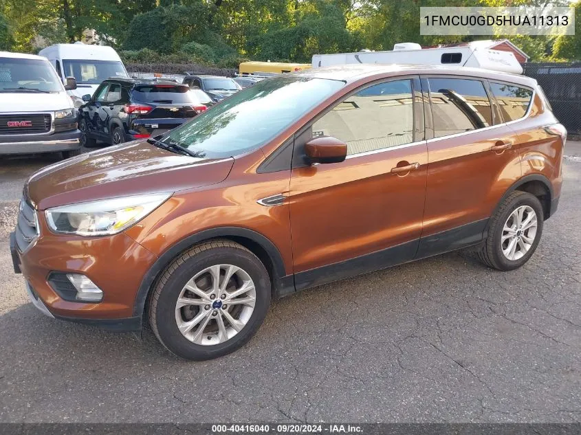 2017 Ford Escape Se VIN: 1FMCU0GD5HUA11313 Lot: 40416040