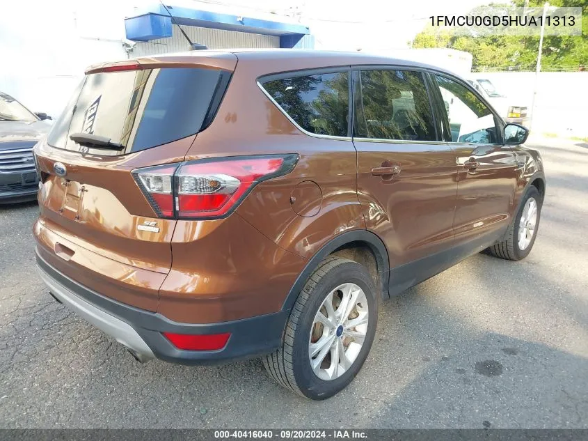 2017 Ford Escape Se VIN: 1FMCU0GD5HUA11313 Lot: 40416040