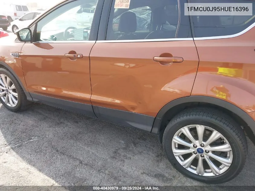 2017 Ford Escape Titanium VIN: 1FMCU0J95HUE16396 Lot: 40684424