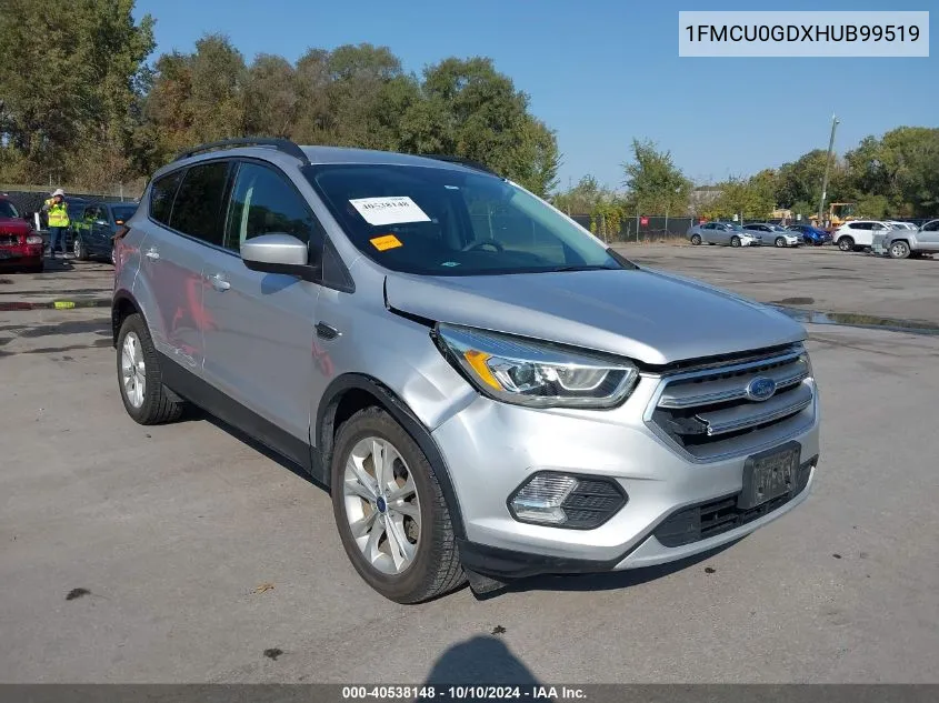 2017 Ford Escape Se VIN: 1FMCU0GDXHUB99519 Lot: 40538148