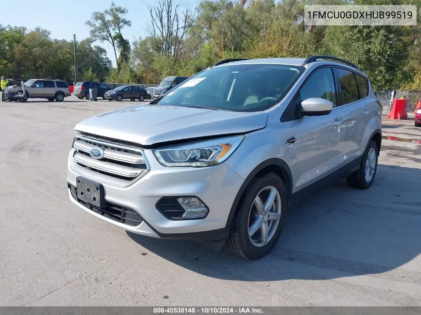 2017 Ford Escape Se VIN: 1FMCU0GDXHUB99519 Lot: 40538148