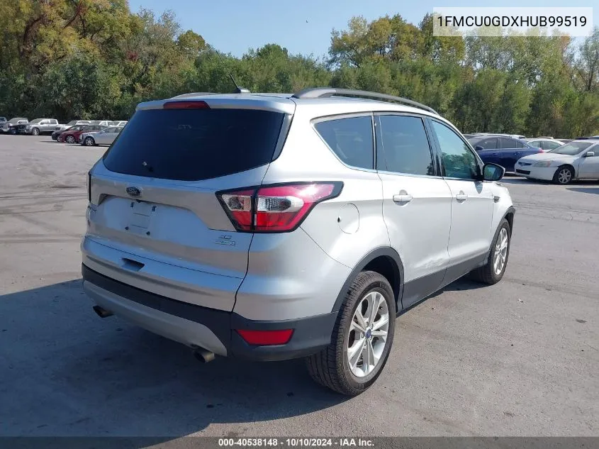 2017 Ford Escape Se VIN: 1FMCU0GDXHUB99519 Lot: 40538148