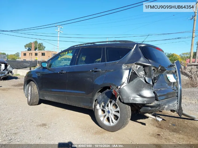 2017 Ford Escape Se VIN: 1FMCU9G95HUB64354 Lot: 40557850