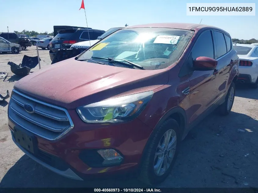 2017 Ford Escape Se VIN: 1FMCU9G95HUA62889 Lot: 40560973