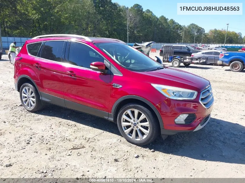 2017 Ford Escape Titanium VIN: 1FMCU0J98HUD48563 Lot: 40561610