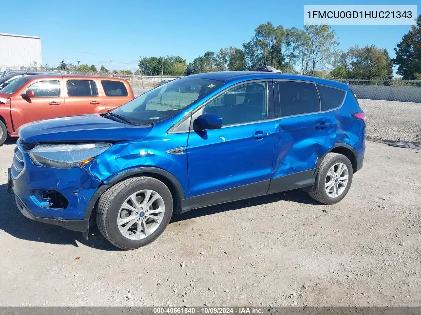 1FMCU0GD1HUC21343 2017 Ford Escape Se