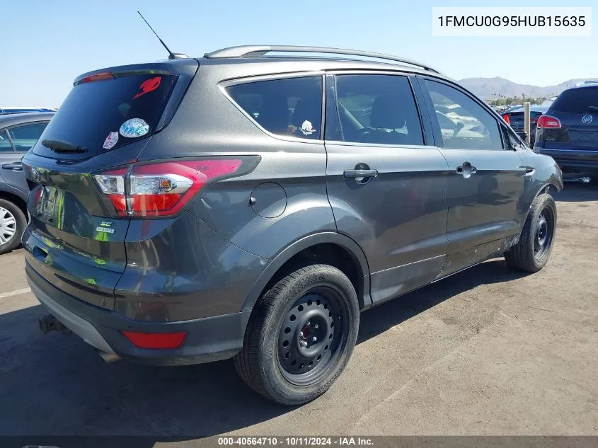 1FMCU0G95HUB15635 2017 Ford Escape Se