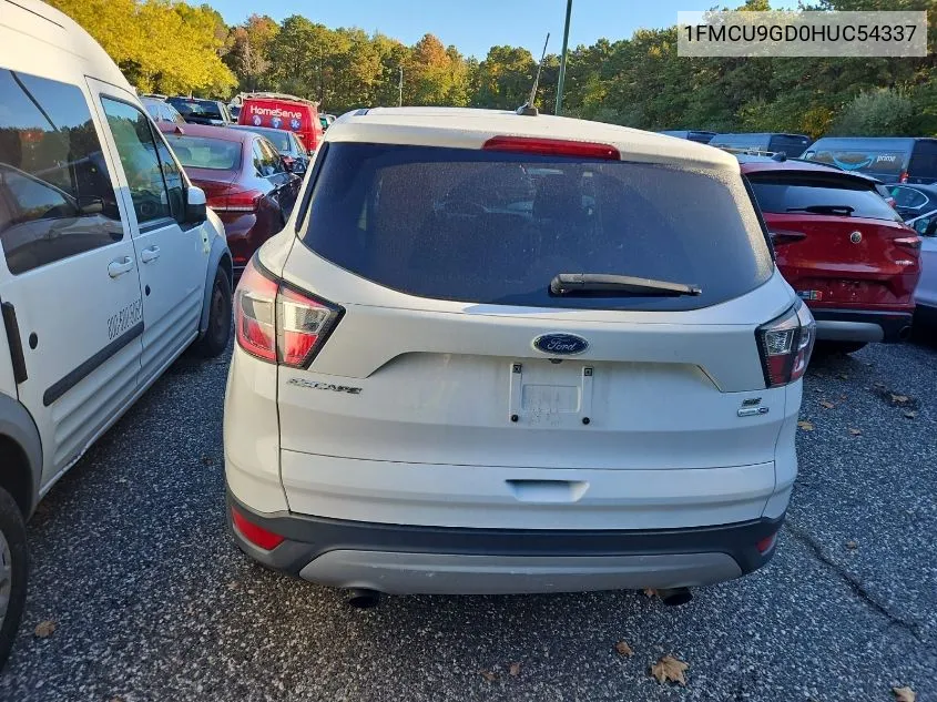 2017 Ford Escape Se VIN: 1FMCU9GD0HUC54337 Lot: 40566990