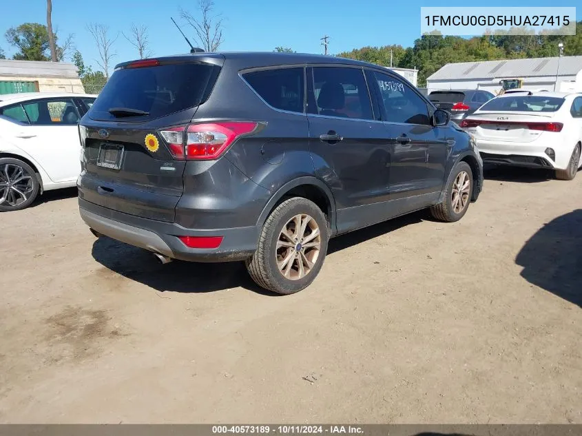 1FMCU0GD5HUA27415 2017 Ford Escape Se