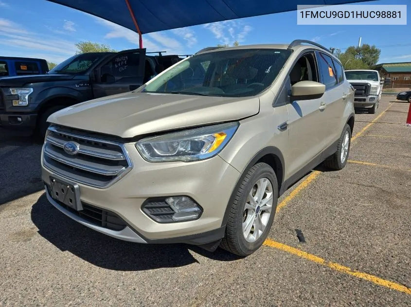 2017 Ford Escape Se VIN: 1FMCU9GD1HUC98881 Lot: 40574482