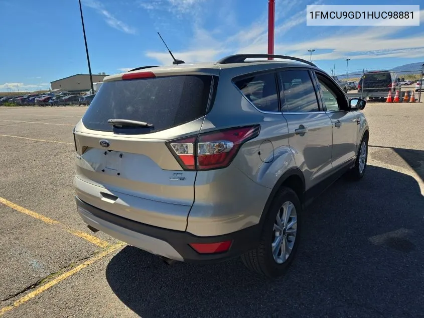 2017 Ford Escape Se VIN: 1FMCU9GD1HUC98881 Lot: 40574482