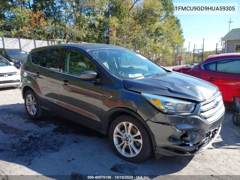 2017 Ford Escape Se VIN: 1FMCU9GD9HUA59305 Lot: 40575186